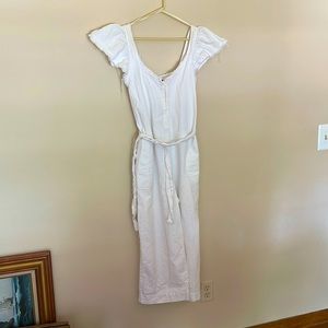 Zara Wide leg cotton jumpsuit, size large